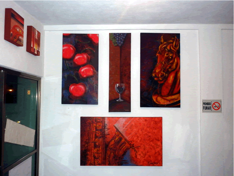 Studio muur - schilderijen collectie
